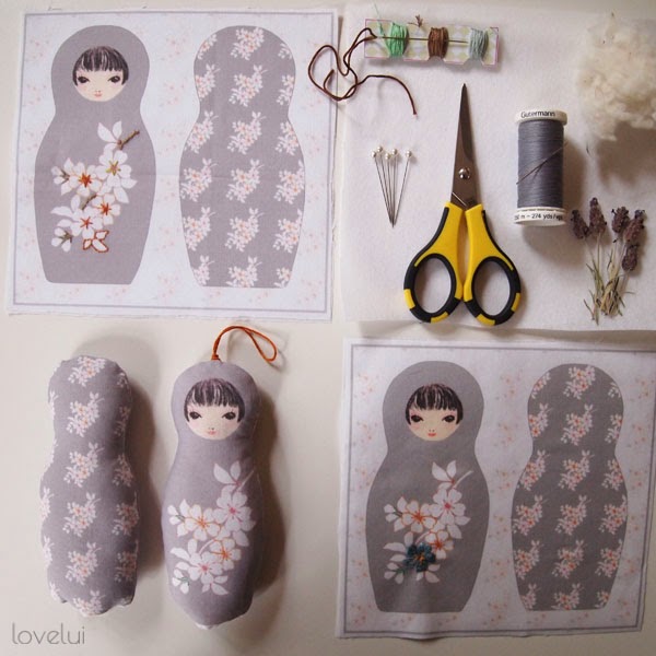  kokeshi doll sewing project