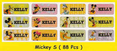 Label Nama Mickey Mouse S