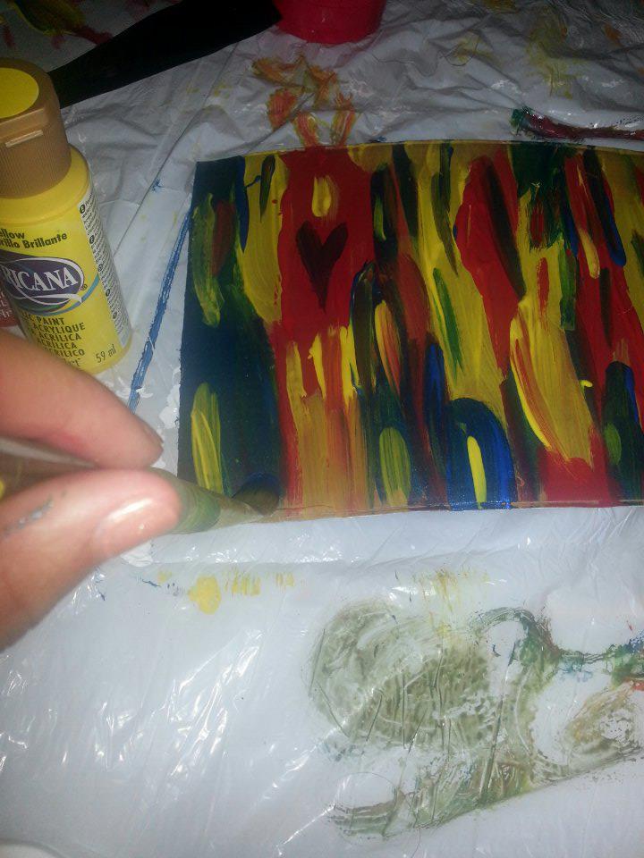 YAHF cardboard painting