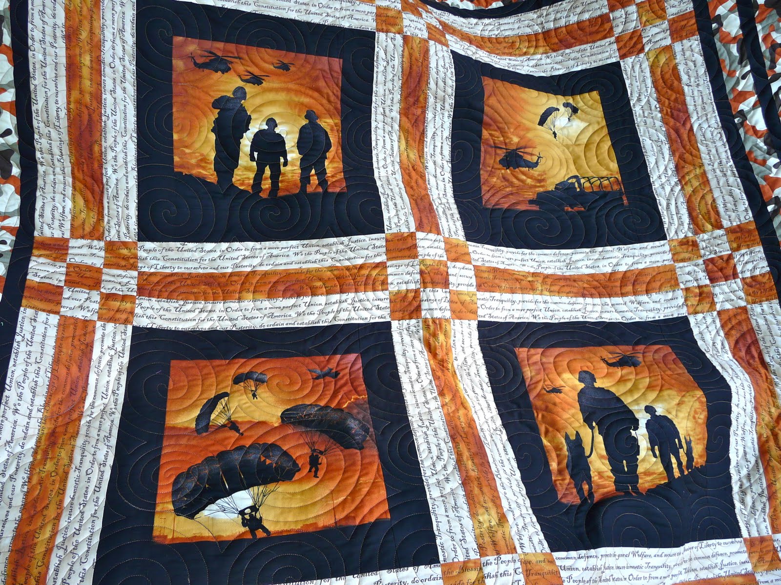 Timber Hill Threads JoAnn's Quilt of Valor