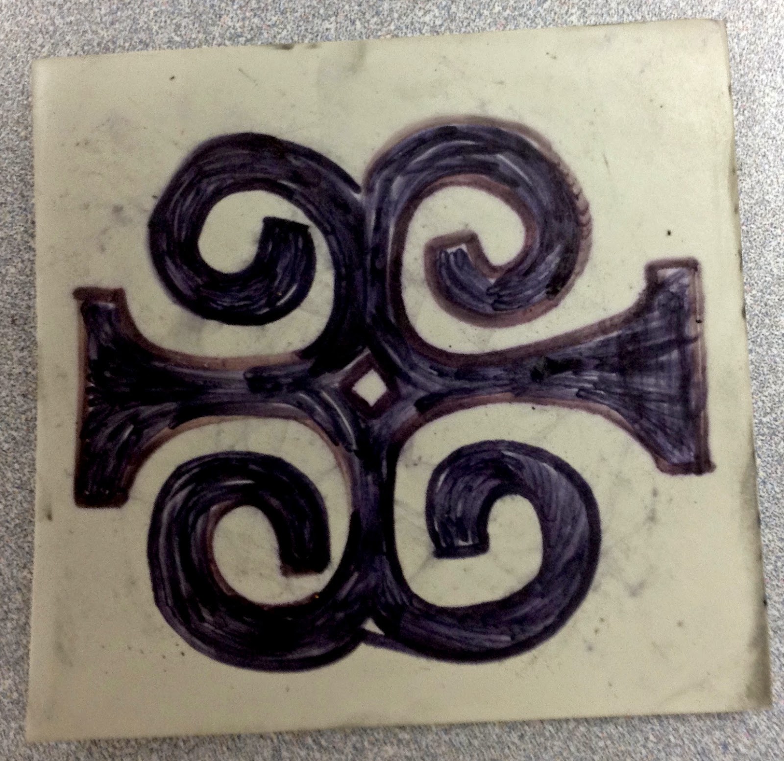 Bailey Elementary Art 5th Grade Relief Printmaking with Adinkra Symbols