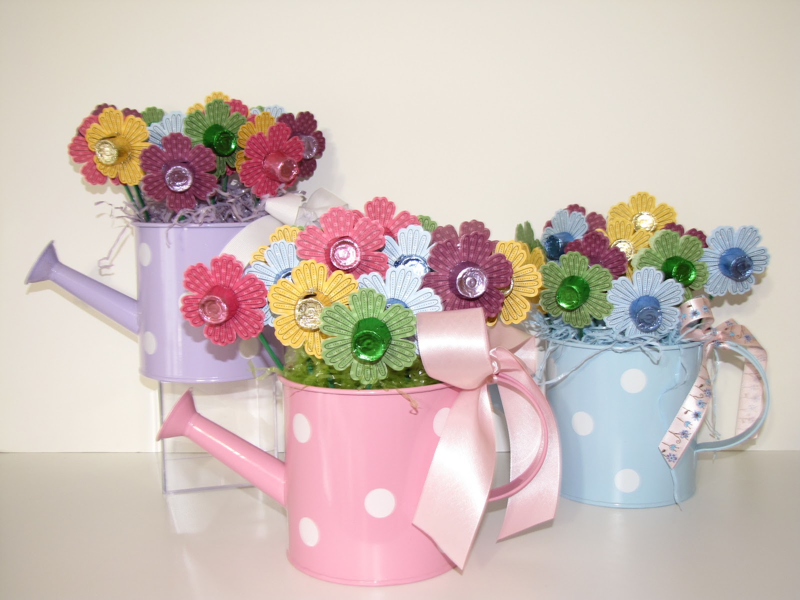 Cherylin's Creations Watering Can Flowers