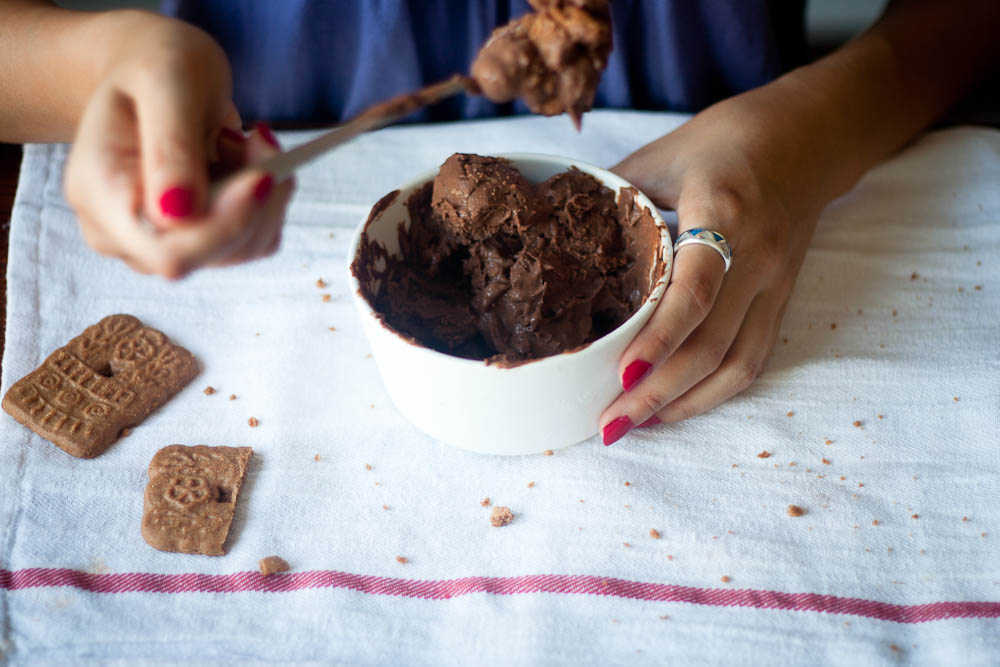 Buttered Up Chocolate Cinnamon Gelato with Speculoos
