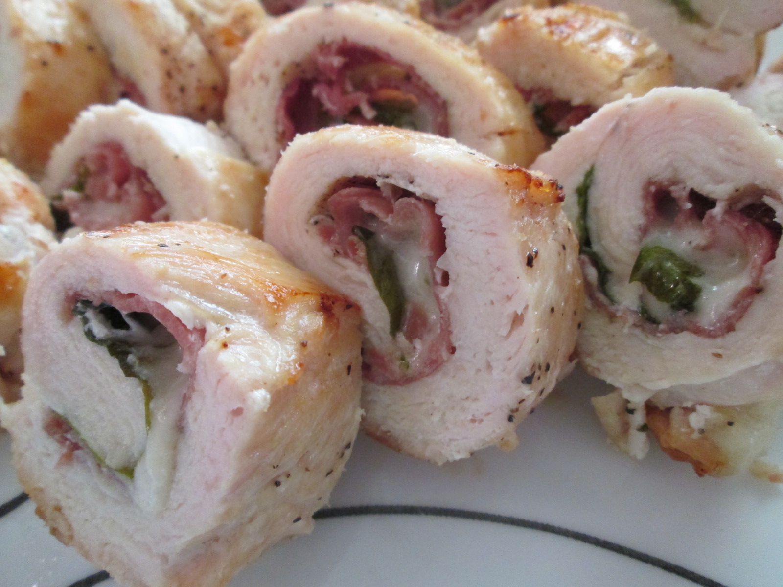 The OnCall Cook ProsciuttoStuffed Chicken with Mushroom Sauce