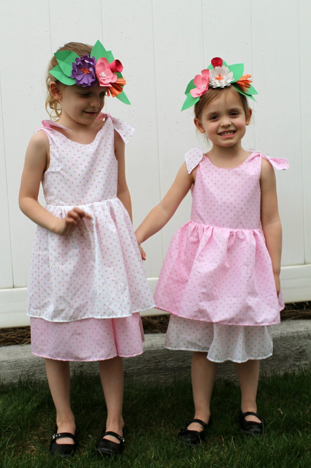 Little Ella Lu Sewing Rabbit Knot Dress/Julie's Dress Mash Up