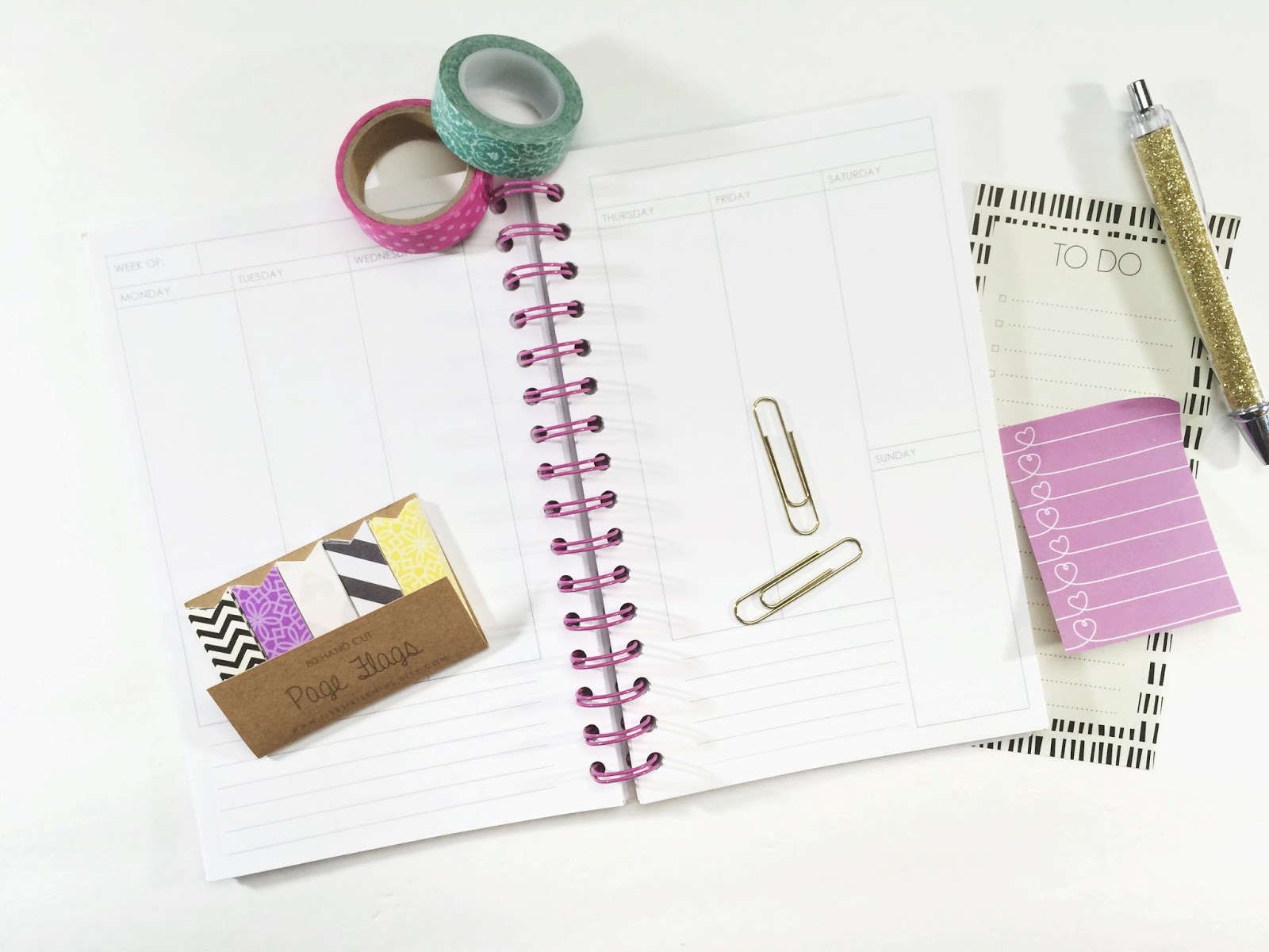five sixteenths blog Make it Monday // Spiral Bound Planner with the Cinch