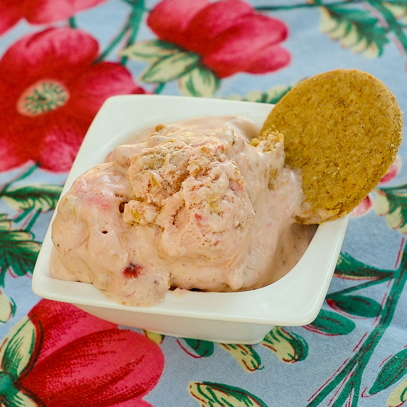 The Yum Yum Factor Strawberry Rhubarb Pie Ice Cream