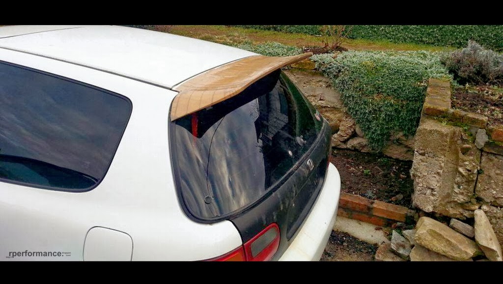 Rperformance WorkDaily rear spoiler civic eg test