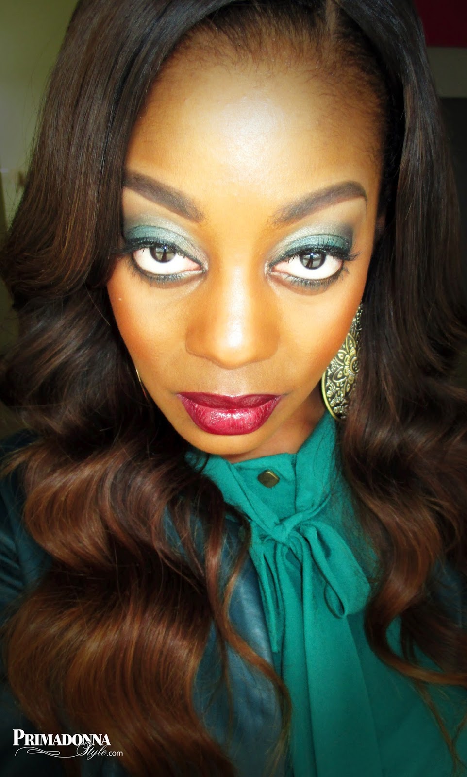 Primadonna Style Makeup Look of the Day NYC Mahogany & Matte Teal