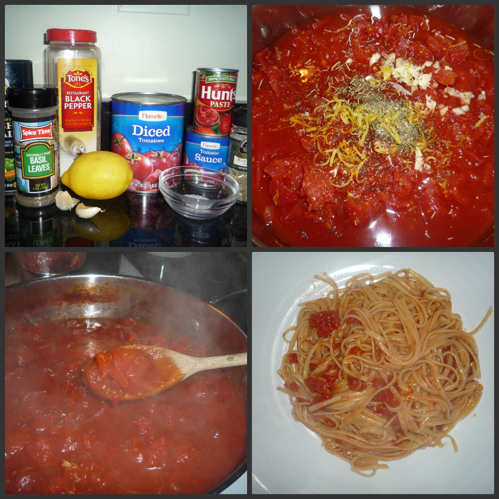 Lean and Luscious Corner Pasta Sauce with Rosemary and Lemon