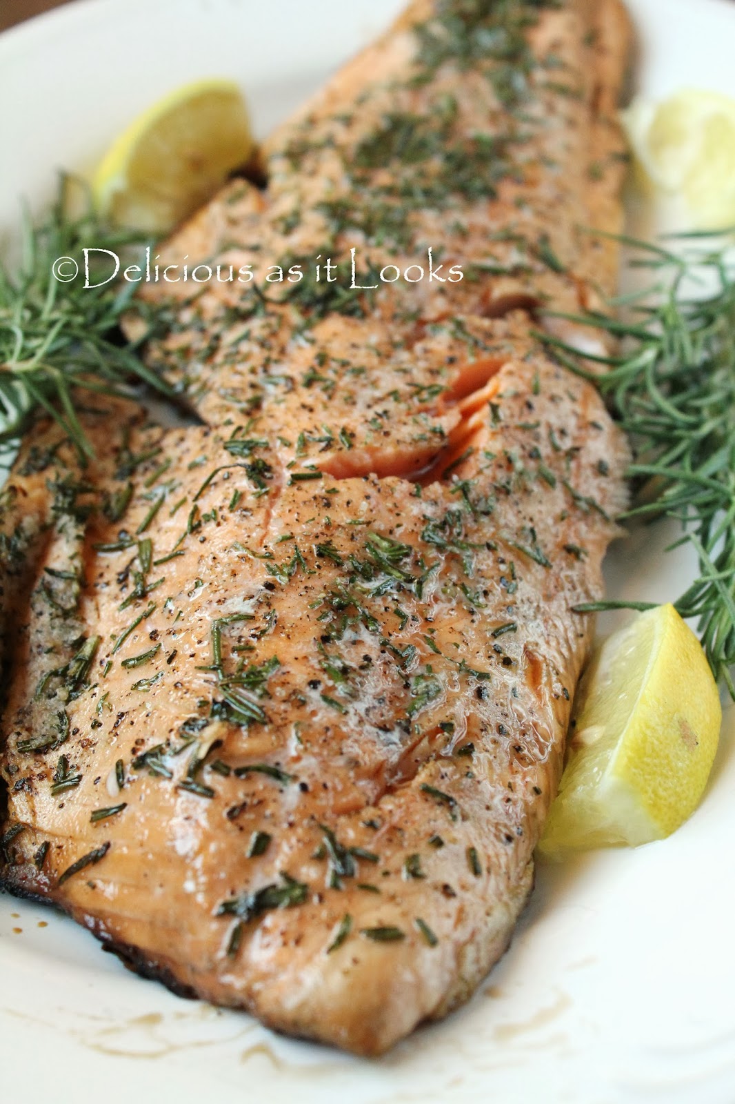 Grilled Rosemary Salmon Delicious as it Looks