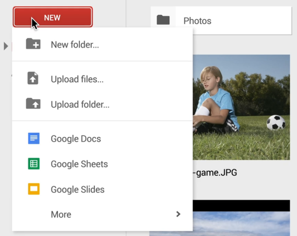 Google Operating System: New Google Drive Interface