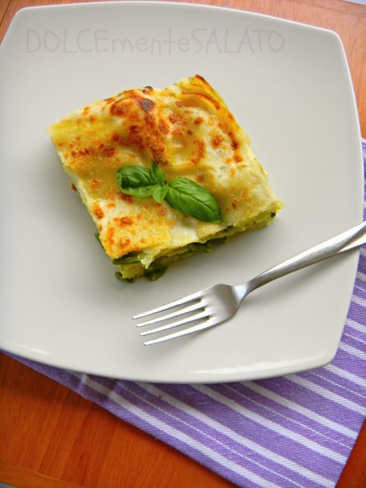 DOLCEmente SALATO Lasagne con asparagi e pancetta