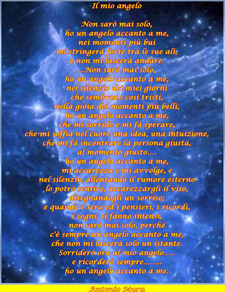 Poesie Il mio angelo