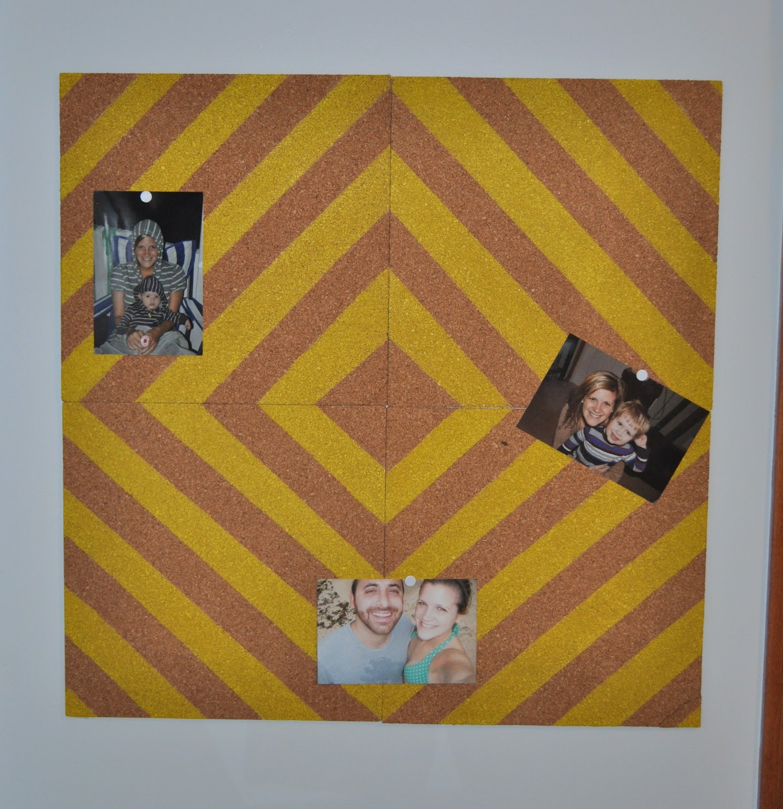 for Lauren and Lauren DIY Chevron Bulletin Board