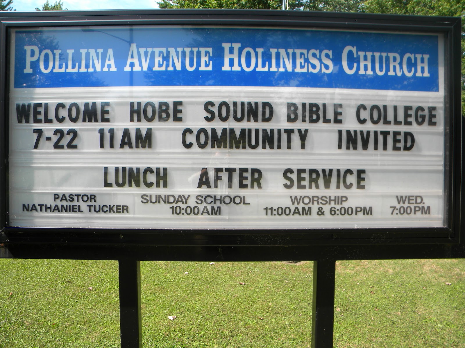 Pollina Avenue Holiness Church Hobe Sound Bible College
