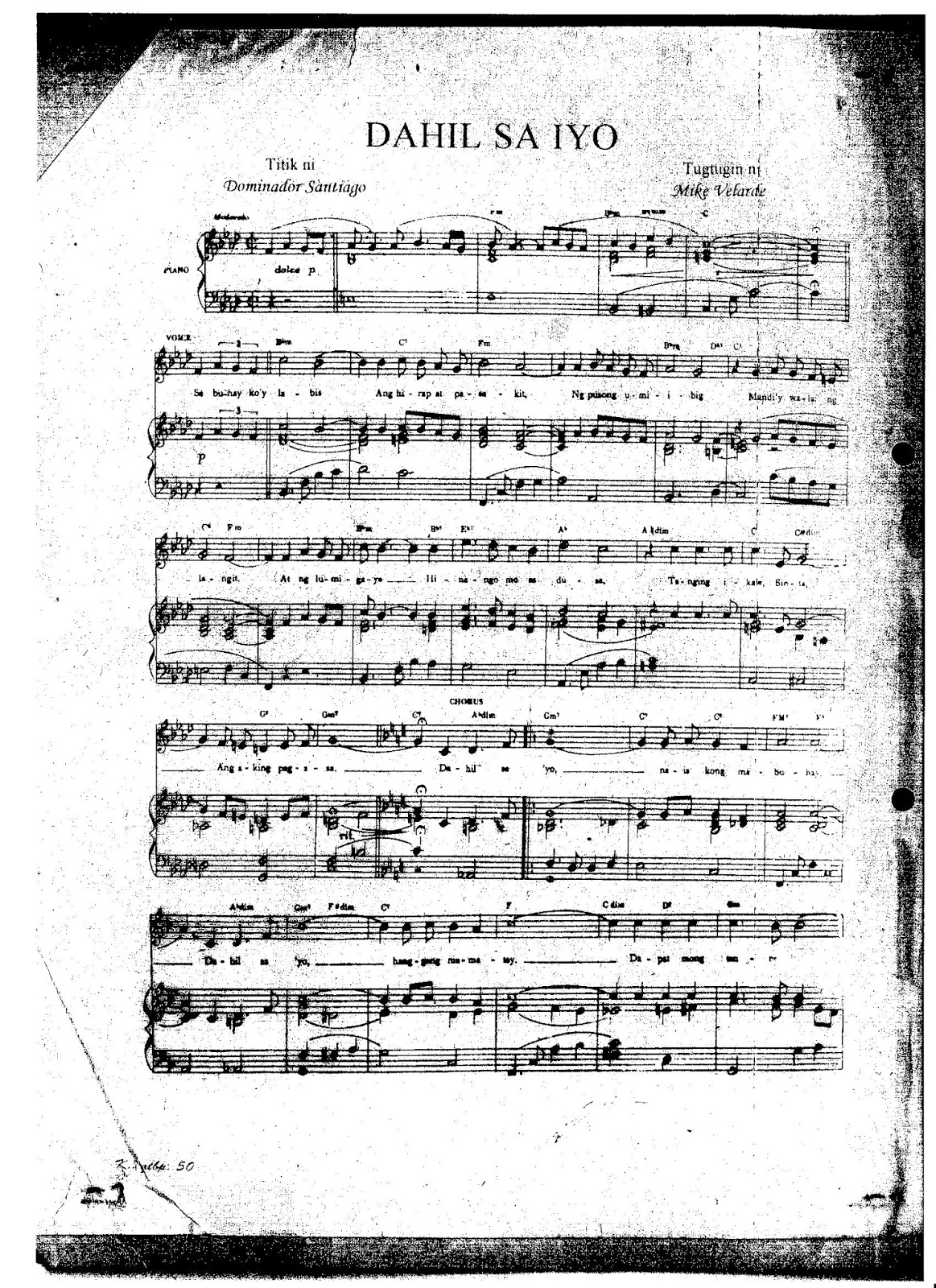 Bukas Palad - sheet music and tabs - Jellynote