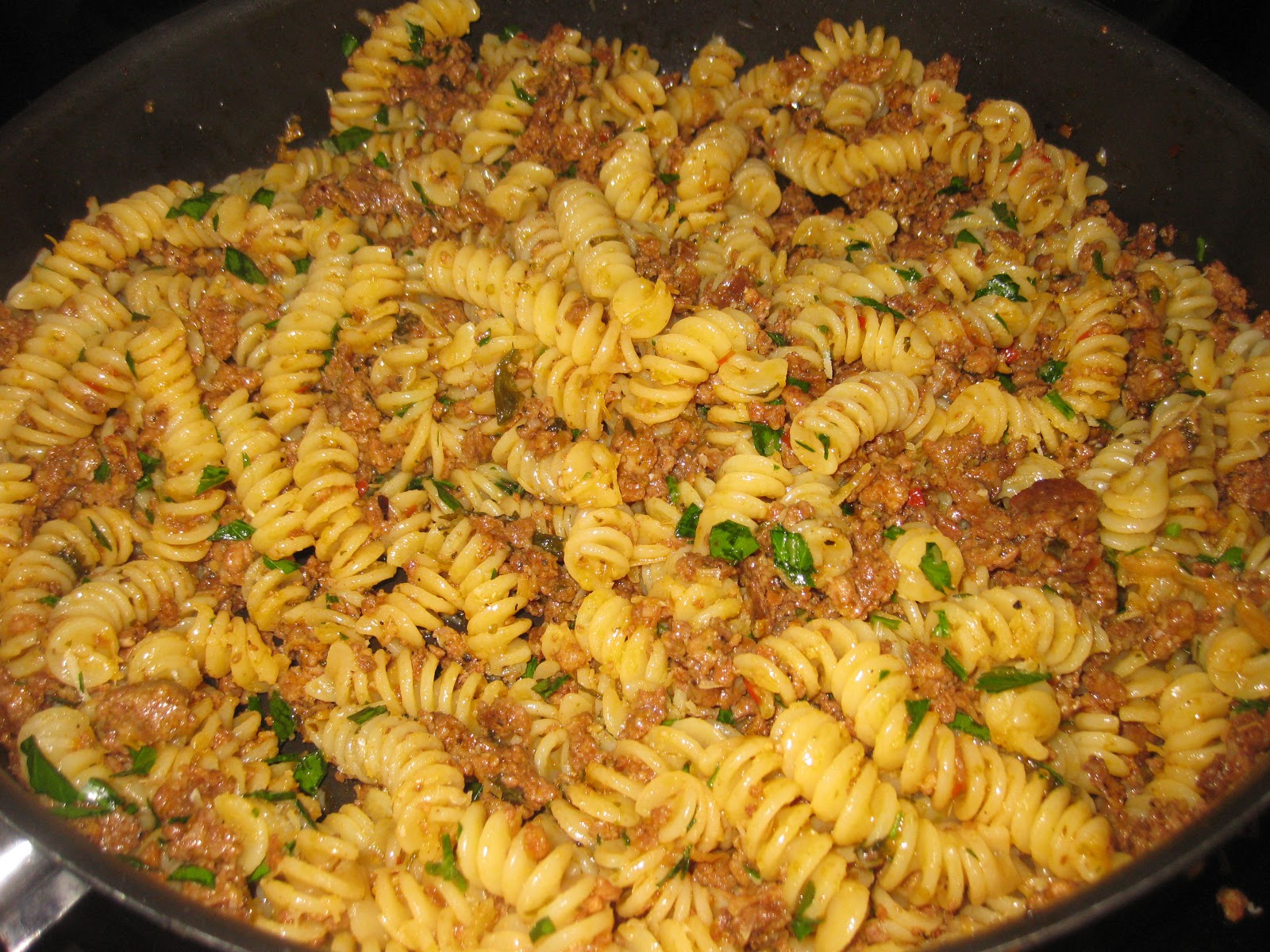 Foodie Funday Sunday Jamie Oliver Proper Blokes' Sausage Fusilli