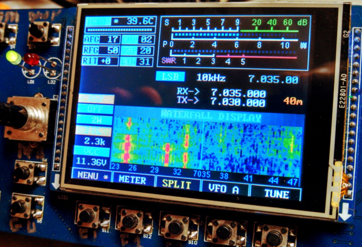 KA7OEI's blog Adding a waterfall display to the mcHF transceiver