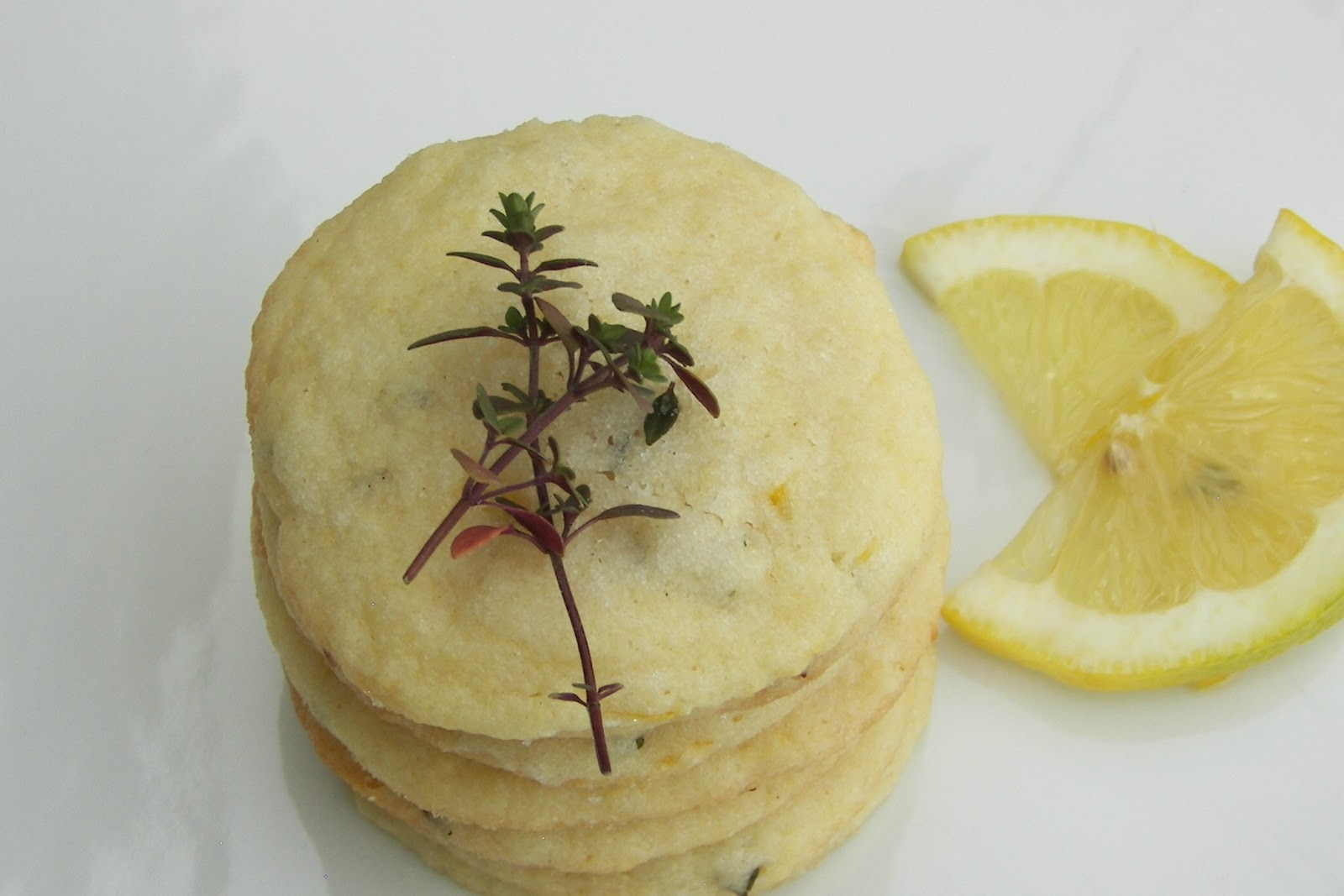 Red Couch Recipes Lemon Thyme Cookies