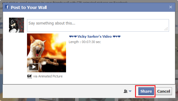 New Tips World: Post Animated gif Images on facebook