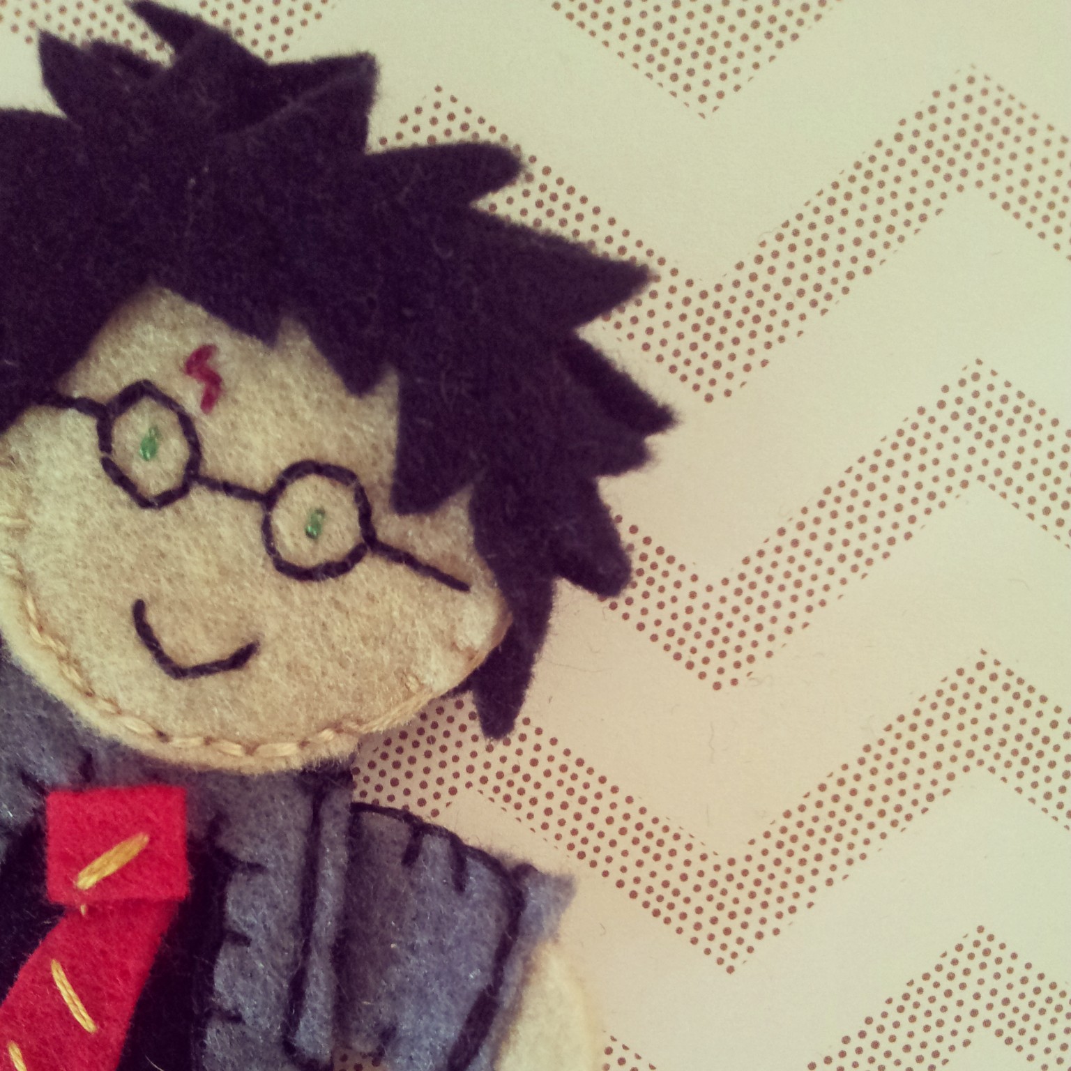 tea and craft Harry Potter finger puppets