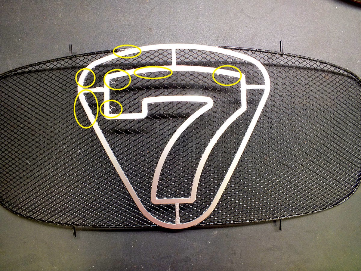 Caterham Seven Build Day 27 Paint the Grille