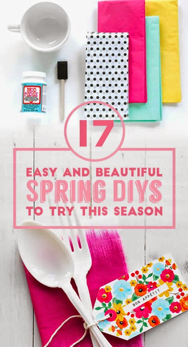 17 Easy And Colorful DIYs That Are Perfect For Spring DIY Craft Projects