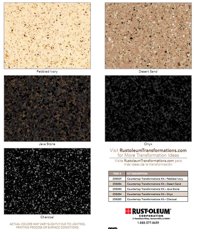 rustoleum countertop paint