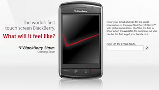 Verizon BlackBerry Storm 9530 on November 1st?