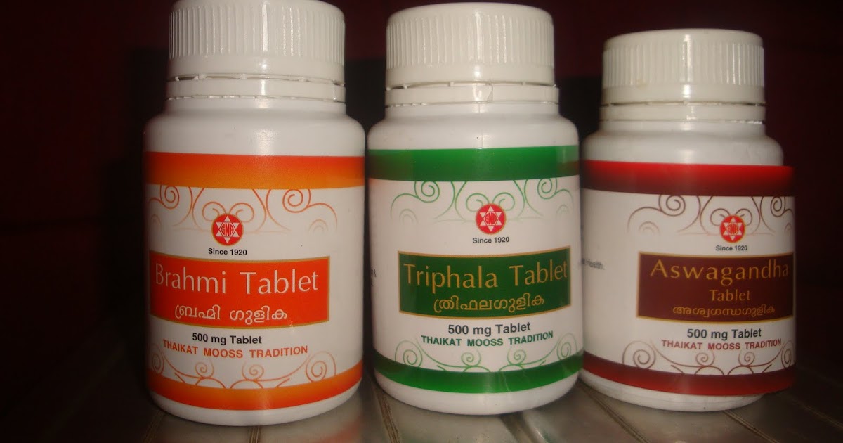 SNA Oushadhasala Brahmi,Ashwagandha,Triphala Tablets