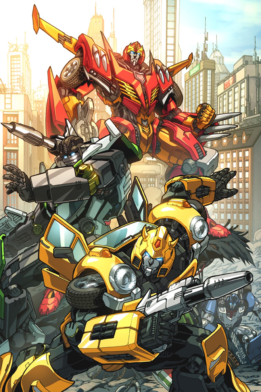 Transformers+fall+of+cybertron+Autobots+poster+wallpaper+hotrod+hotrod