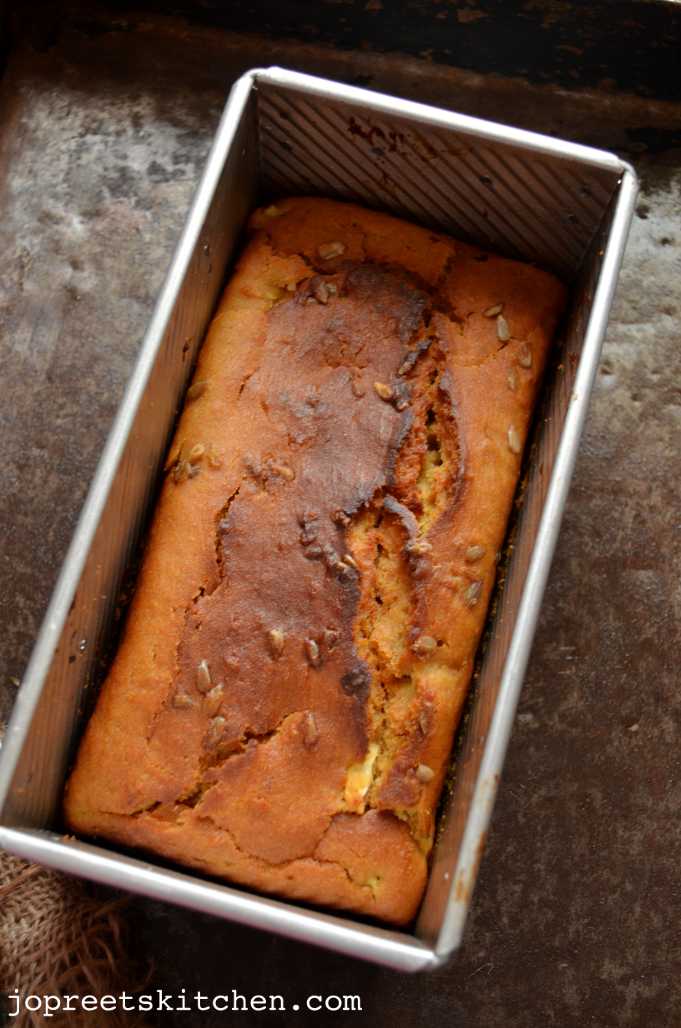 Wheat, Apple & Mango Bread Eggless Baking Jopreetskitchen