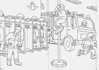 MALVORLAGEN FEUERWEHRAUTO