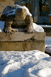 Sculpture sous la neige - Berlin