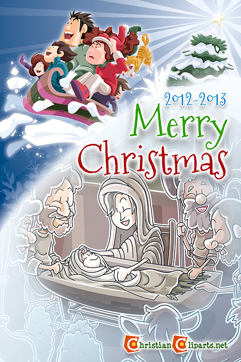 Christmas card from Christiancliparts.net 2012
