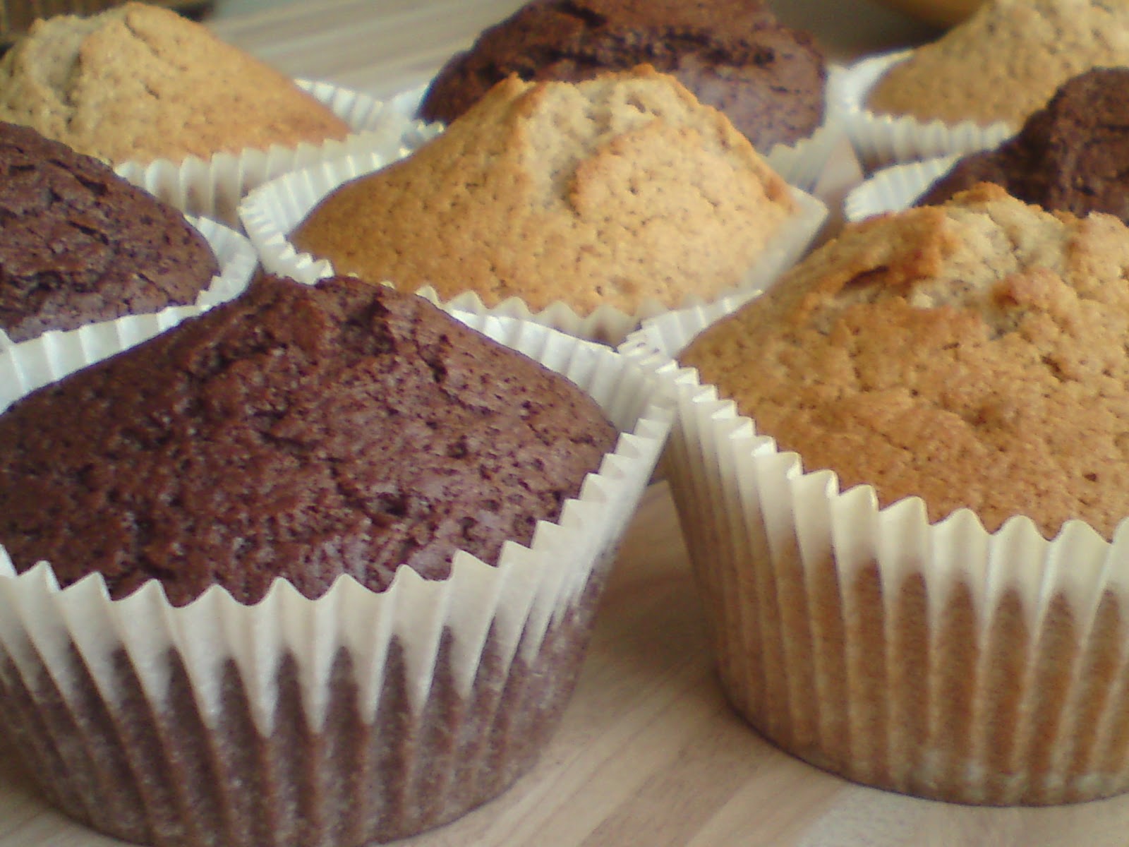 Gulchathaii Black & White Vanilla Cinnamon and Chocolate Orange Muffins
