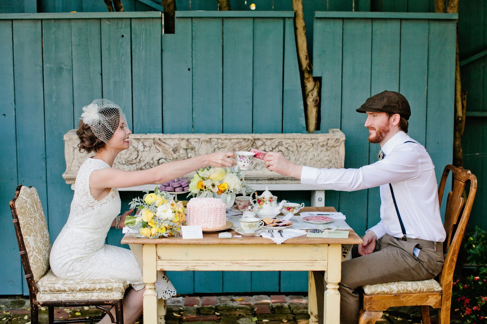 Events by Satra Styled Tea Party Wedding Shoot Featured on Style Me Pretty