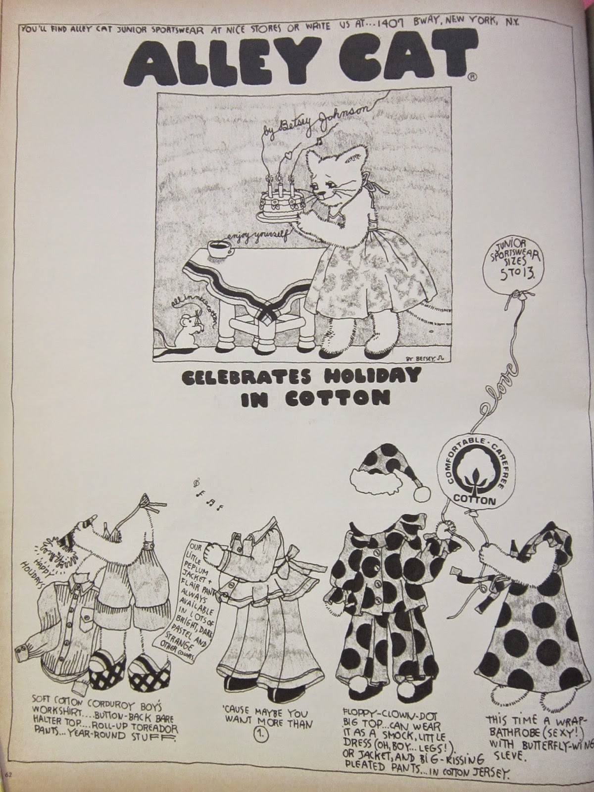 gold country girls Alley Cat By Betsey Johnson , Circa 1972