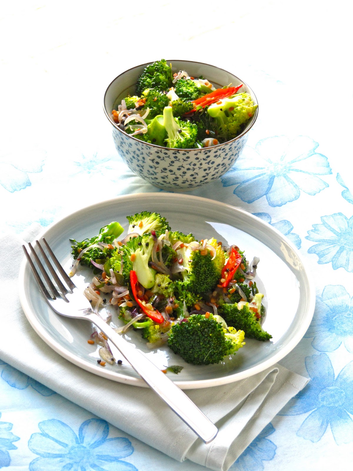Plateful Warm, Aromatic Broccoli Salad — Broccoli Upperi
