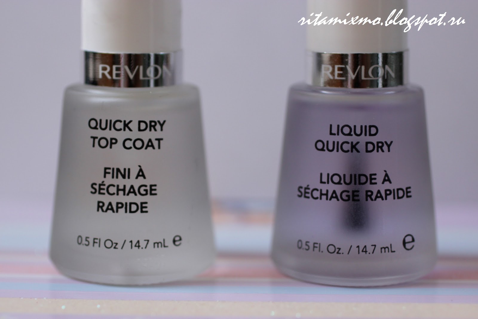 RitaMix's blog Revlon Quick Dry Top Coat 960 и Liquid Quick Dry 990.