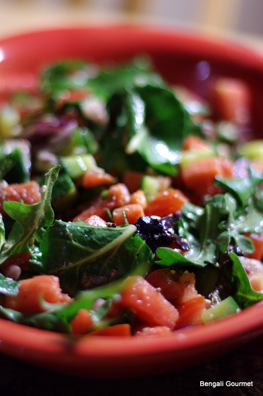 The Bengali Gourmet's Blog A Colorful Watermelon Salad
