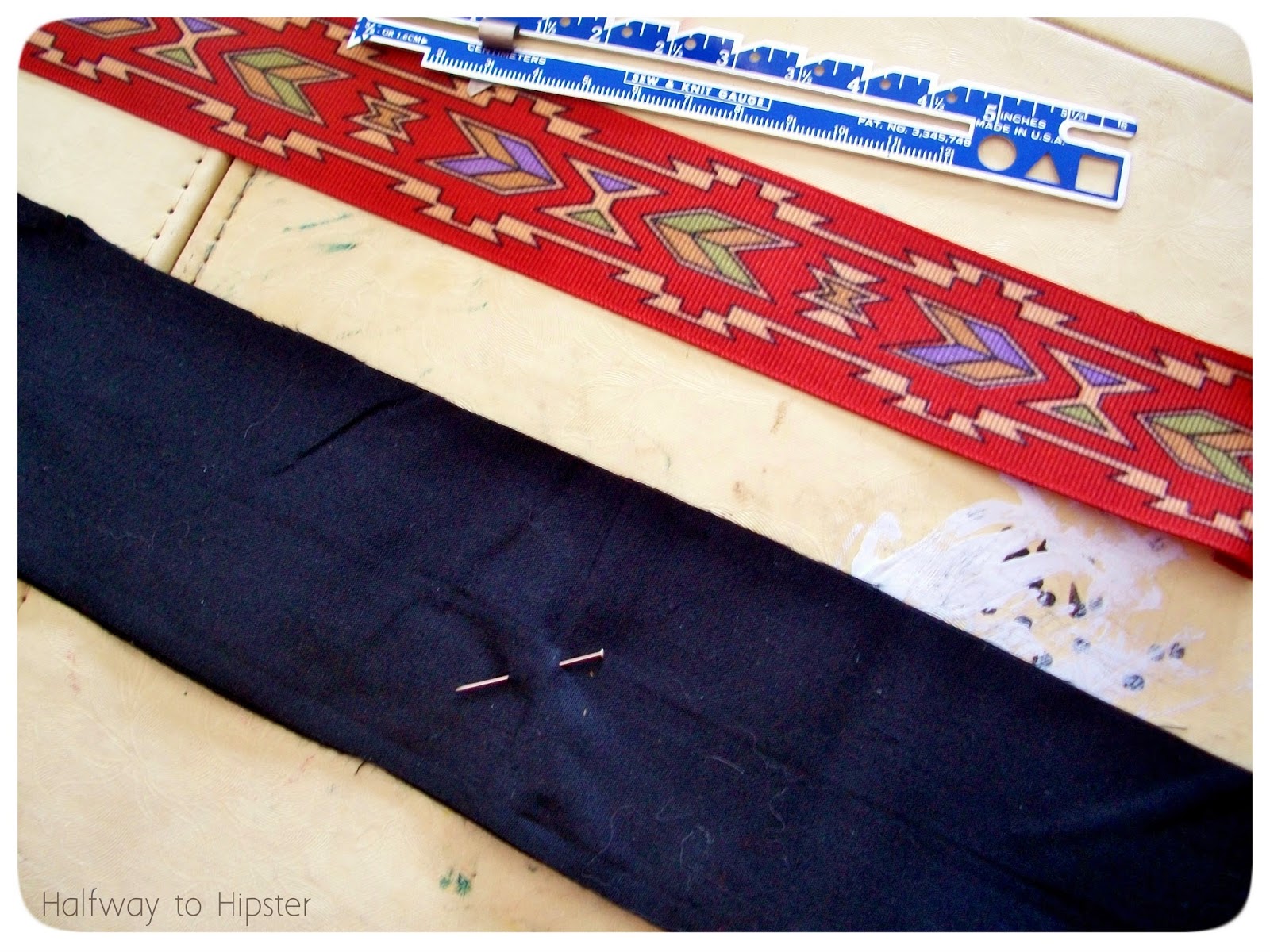 Halfway To Hipster DIY Ribbon Belt