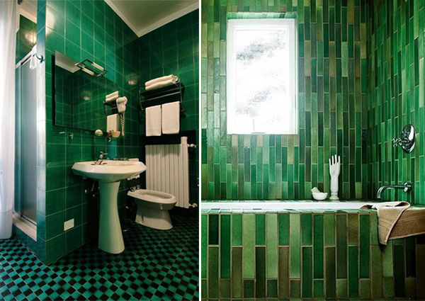 The Baños Y Muebles: Diseño de Baños de color Verde - Varias Ideas