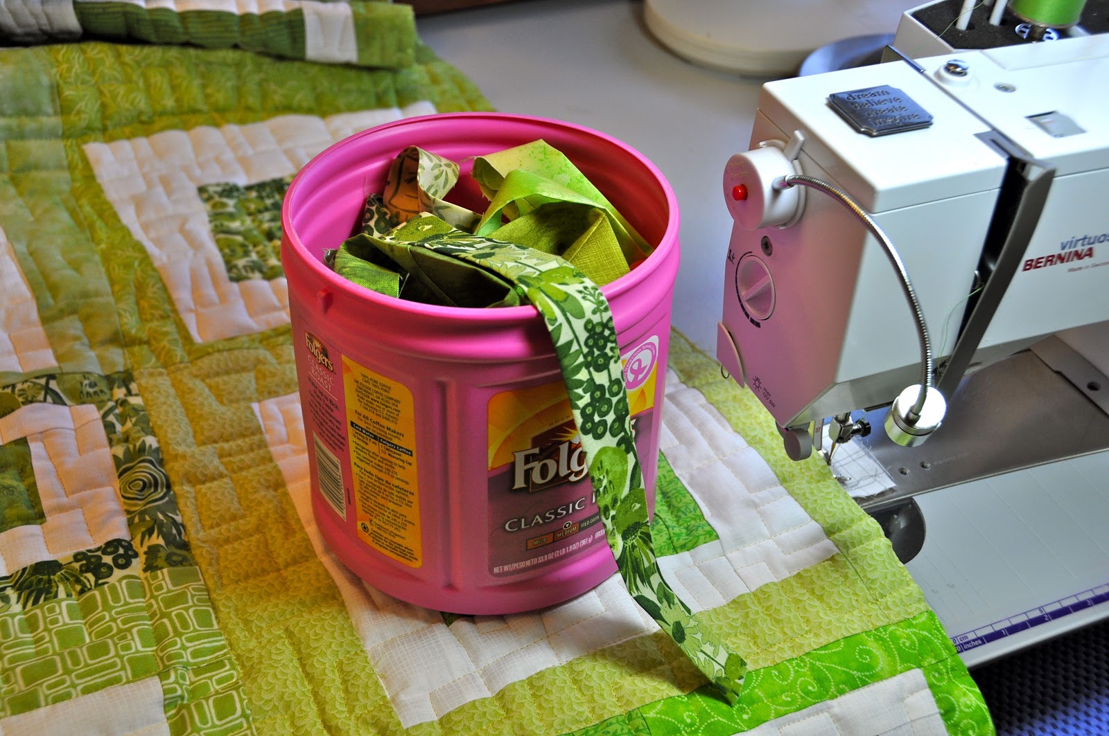 LuAnn Kessi Green Quilt......Binding