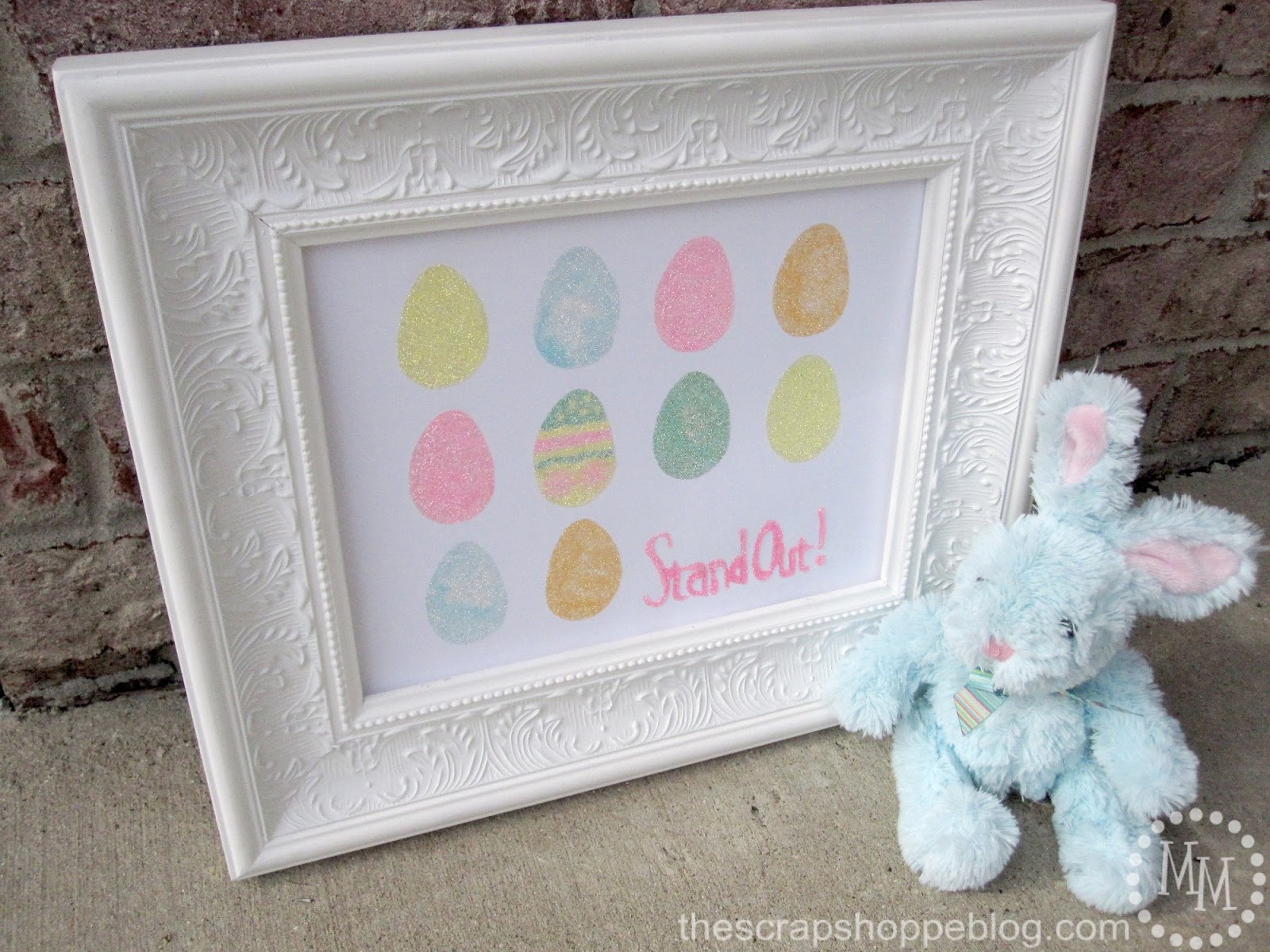 Inspirational Glitter Egg Art The Scrap Shoppe