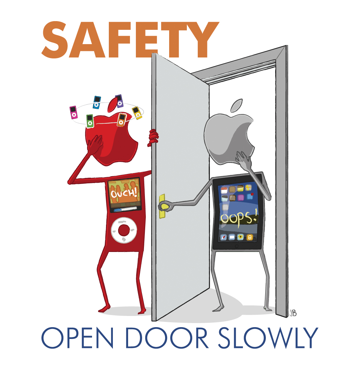 Apple Safety James Brunner Digital Illustration