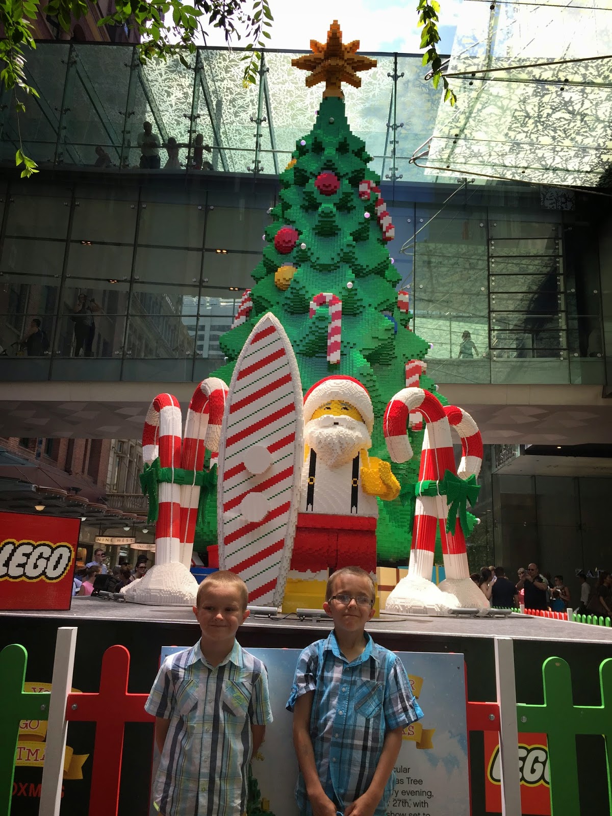 life size lego christmas tree