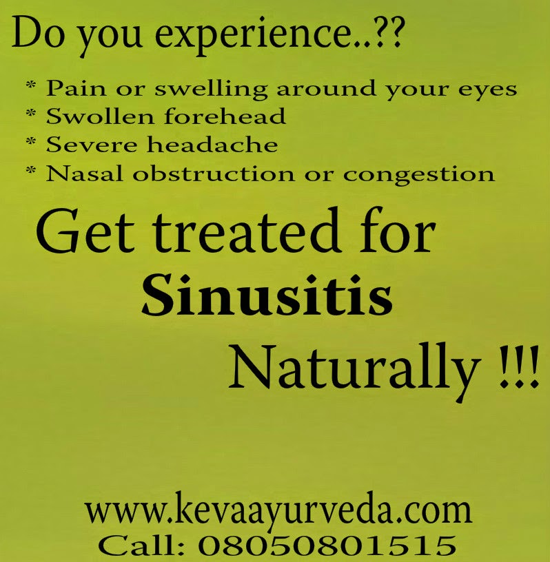 Keva Ayurveda Get treated for Sinusitis Naturally