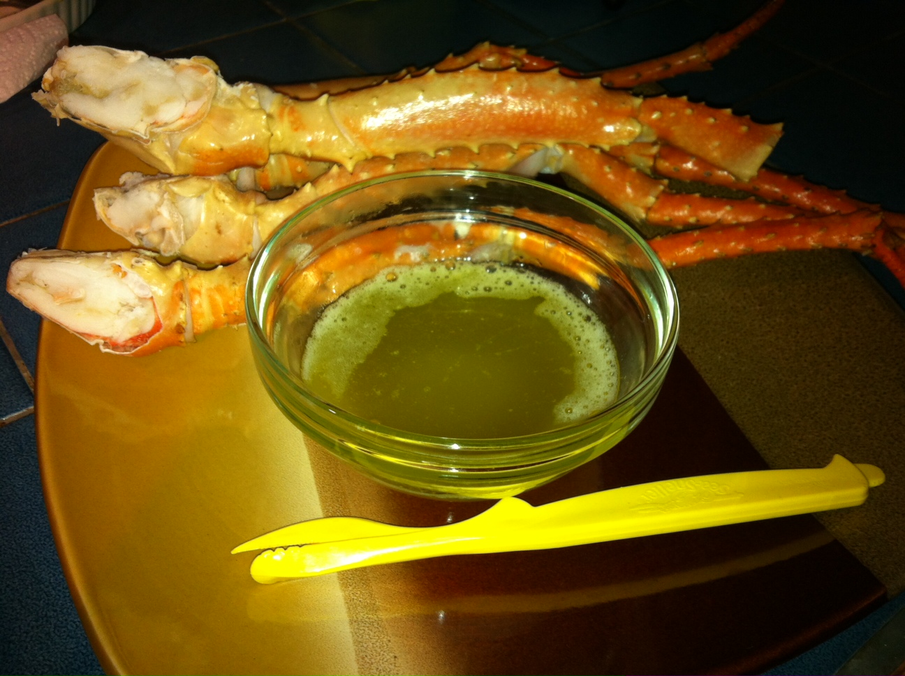Live * Laugh * Eat Steamed King Crab Legs with Clarified Butter